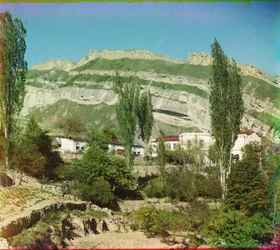 Village of Nizhny Gunib in Dagestan